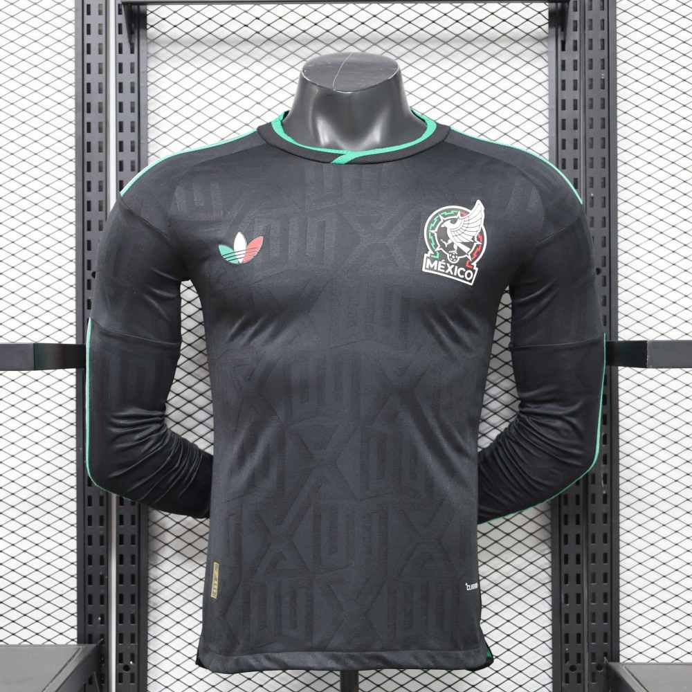 Mexico Authentic Third Away Long Sleeve Kit Soccer Jersey World Cup 2026