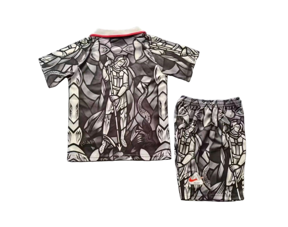 England Football Jersey x Palace Pre-match Kids Kit Jersey+Shorts World Cup 2026