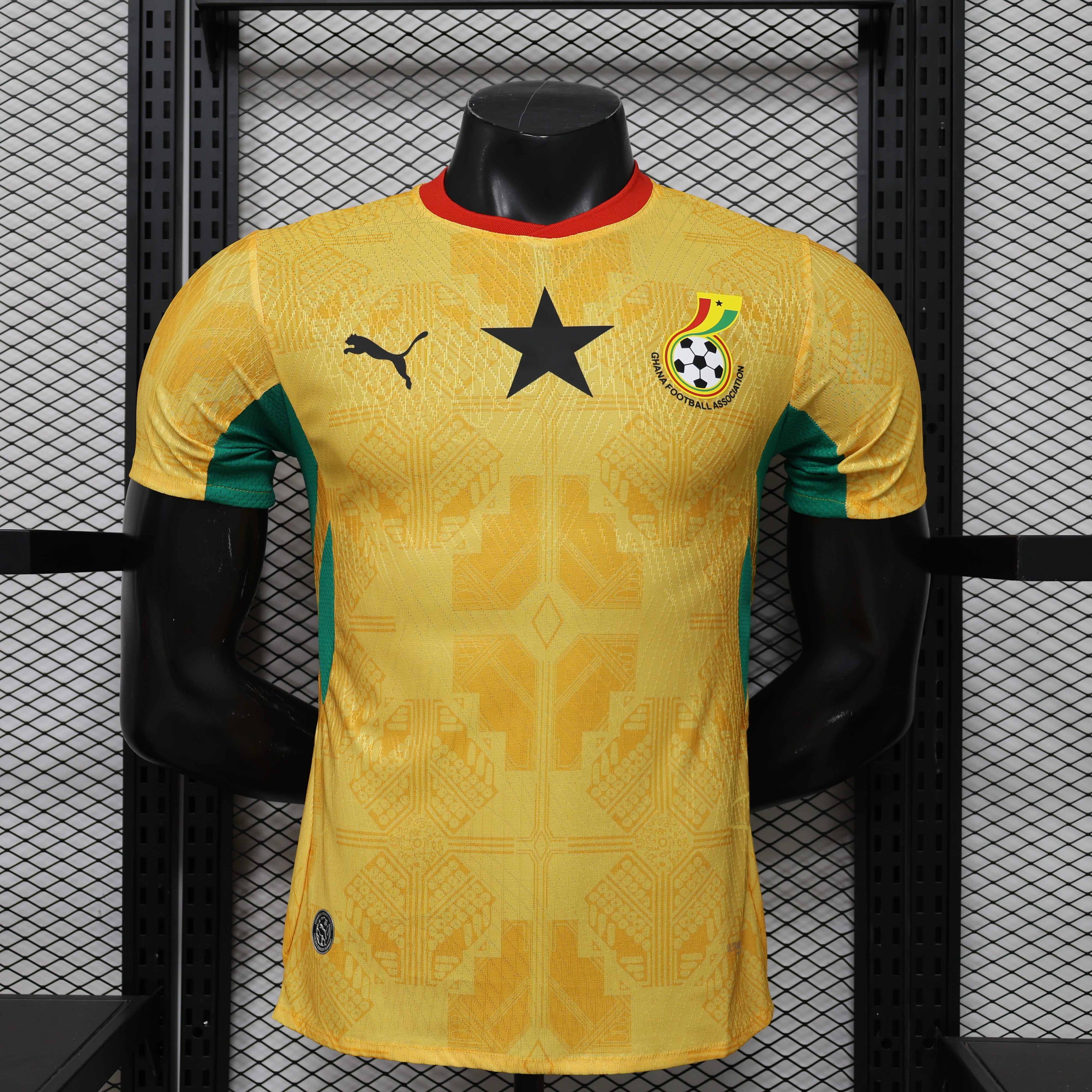 Ghana Authentic Football Jersey Away Custom Shirt 2026 World Cup Edition in Yellow