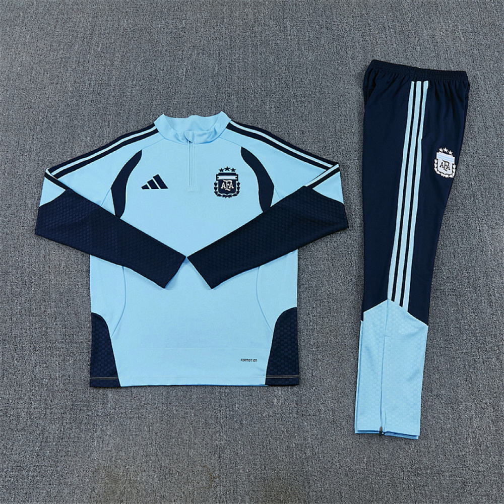 Kids Argentina Training Kit (Sweatshirt+Pants) Blue World Cup 2026