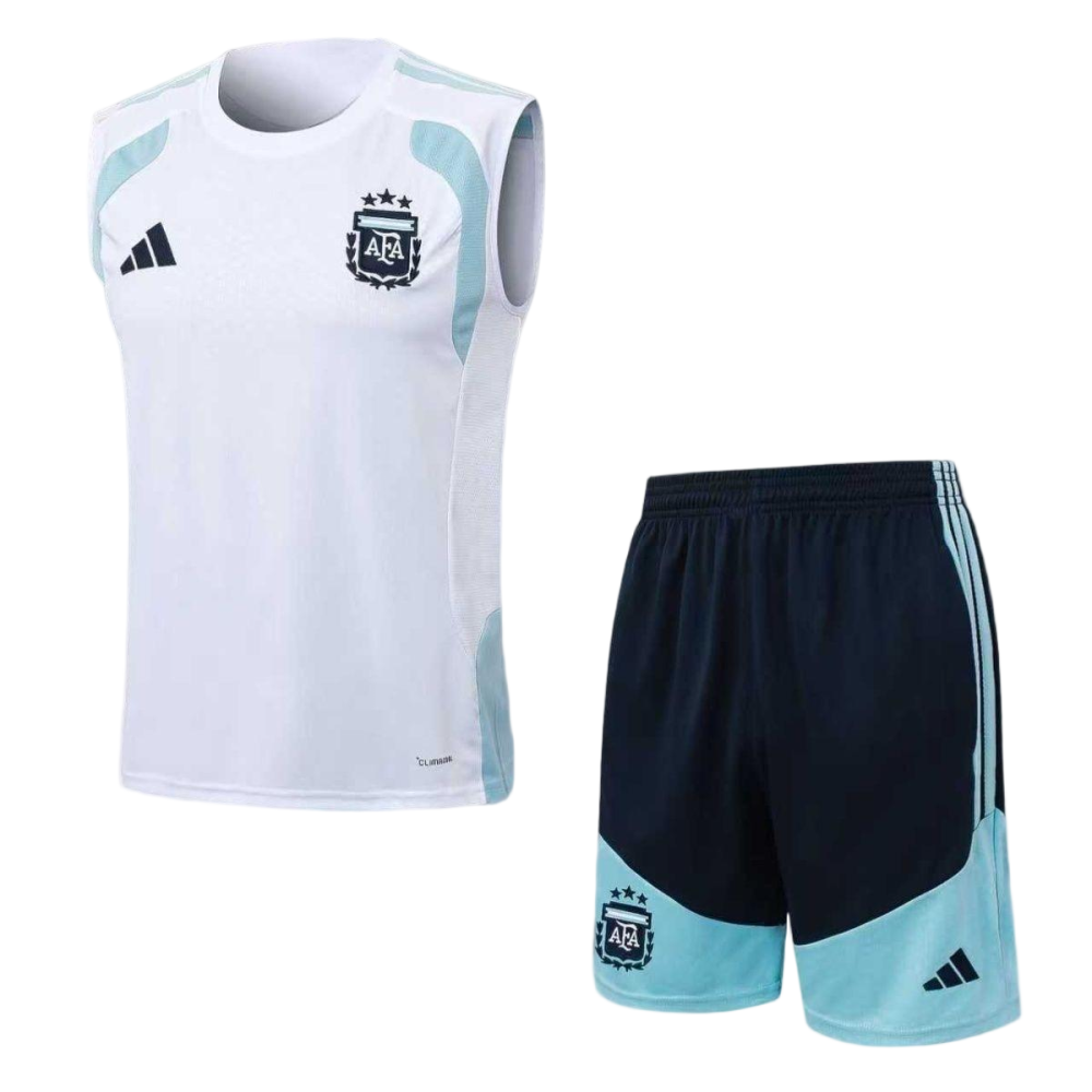 Argentina Sleeveless Training Kit White World Cup 2026