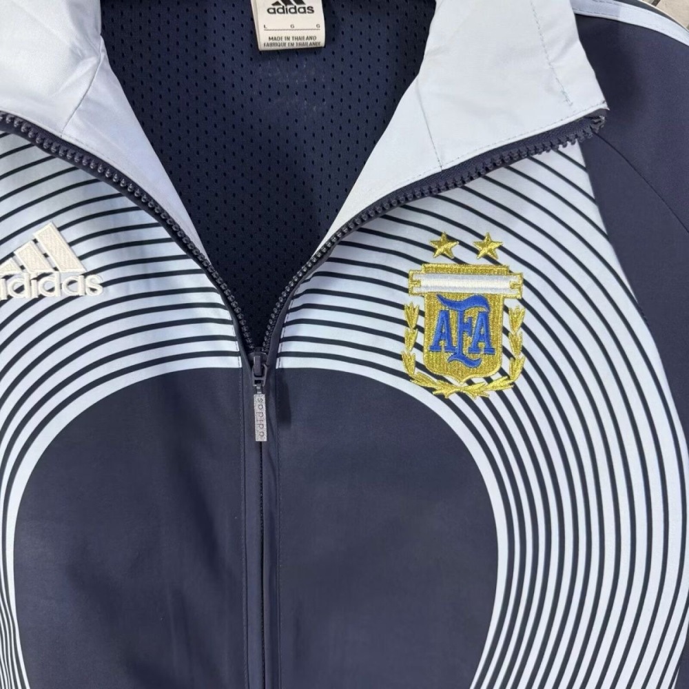 Argentina Retro Style Windbreaker Jacket Blue World Cup 2026