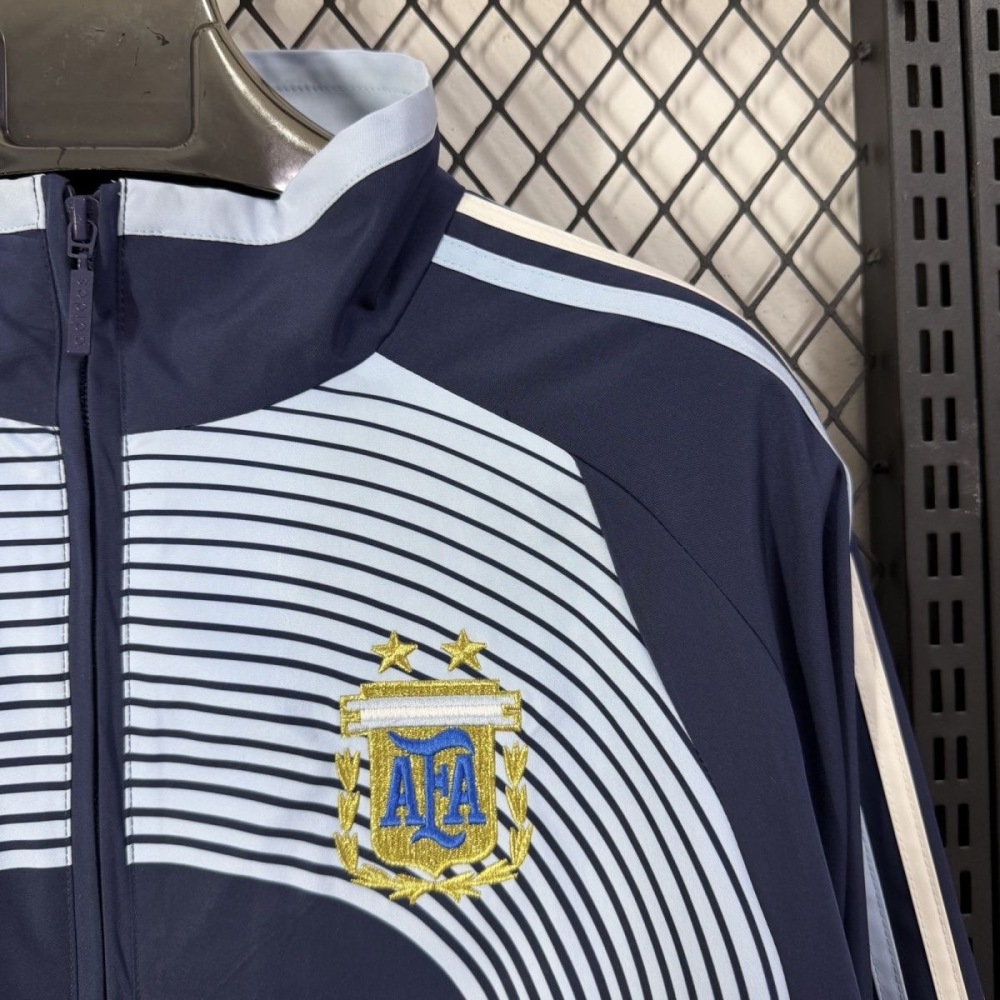 Argentina Retro Style Windbreaker Jacket Blue World Cup 2026