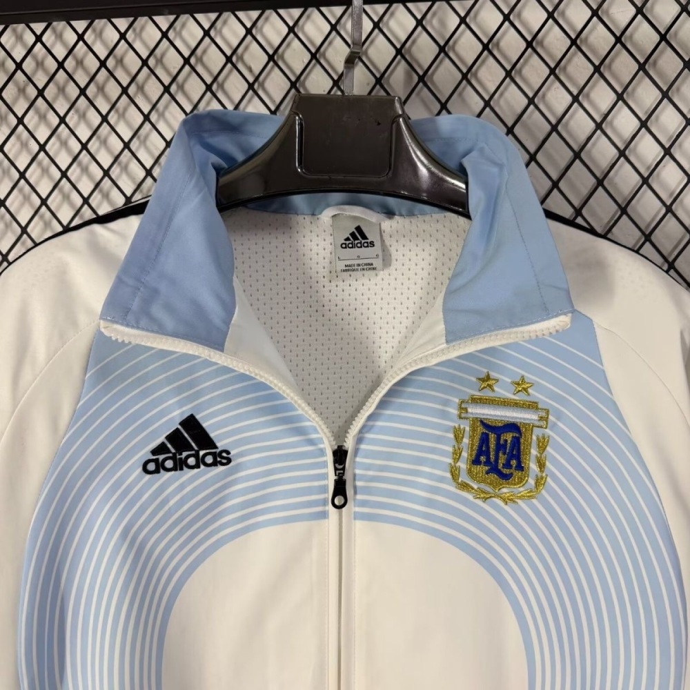 Argentina Retro Style Windbreaker Jacket Blue World Cup 2026