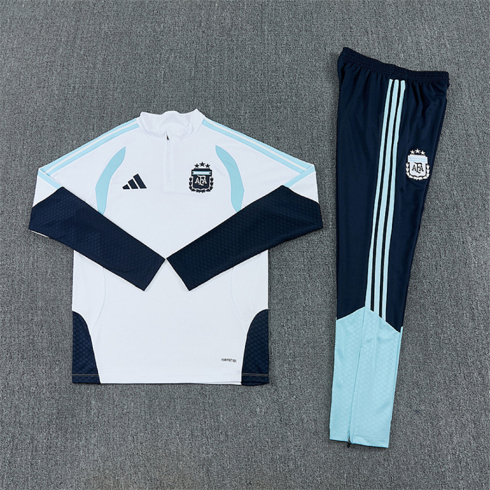 Argentina Training Kit (Sweatshirt+Pants) White World Cup 2026