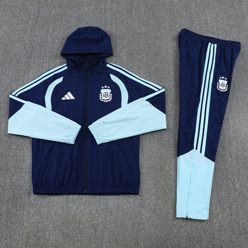 Argentina Windbreaker Jacket With Pants Blue World Cup 2026