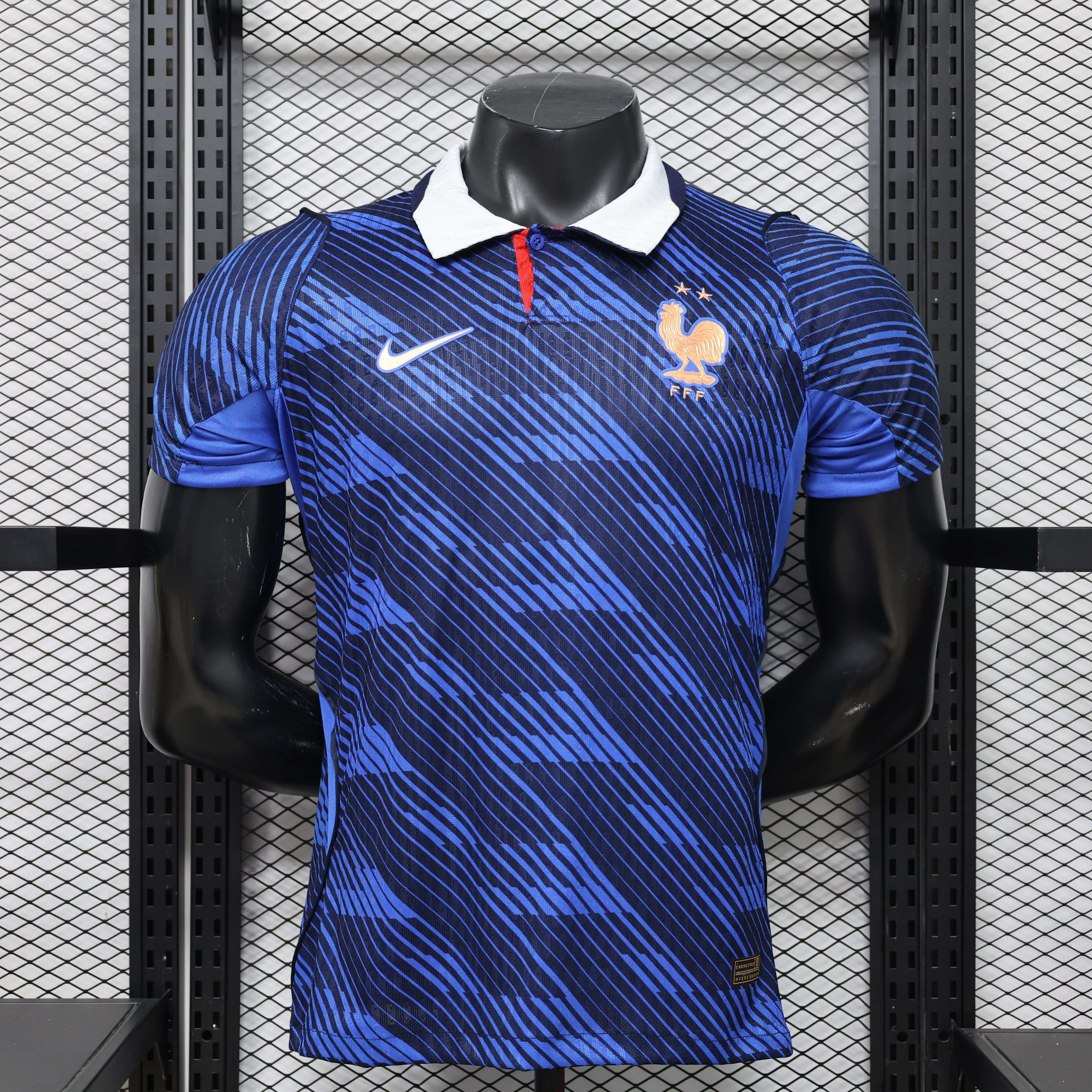 France Authentic Soccer Jersey Home Shirt 2026 World Cup Edition in Navy
