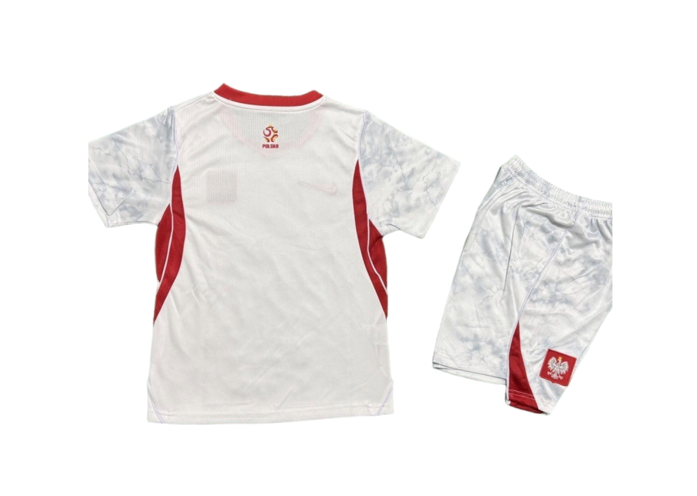 Poland Soccer Jersey Home Kids Kit Jersey+Shorts World Cup 2026