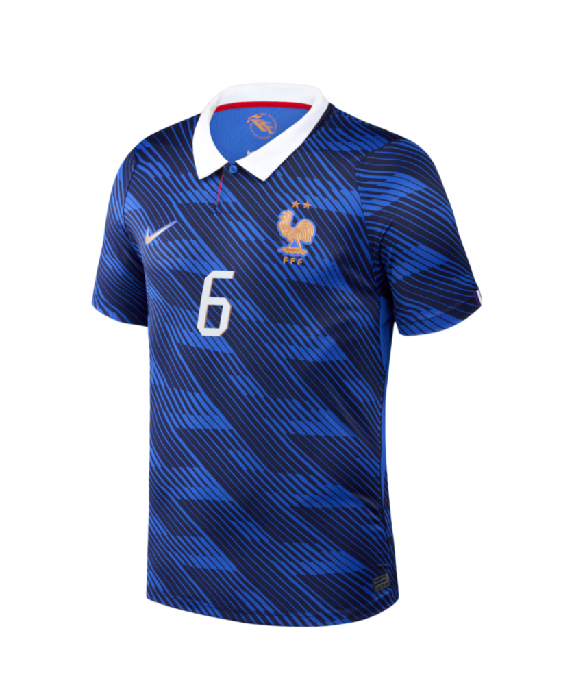 CAMAVINGA #6 France Football Jersey Home Custom Shirt World Cup 2026