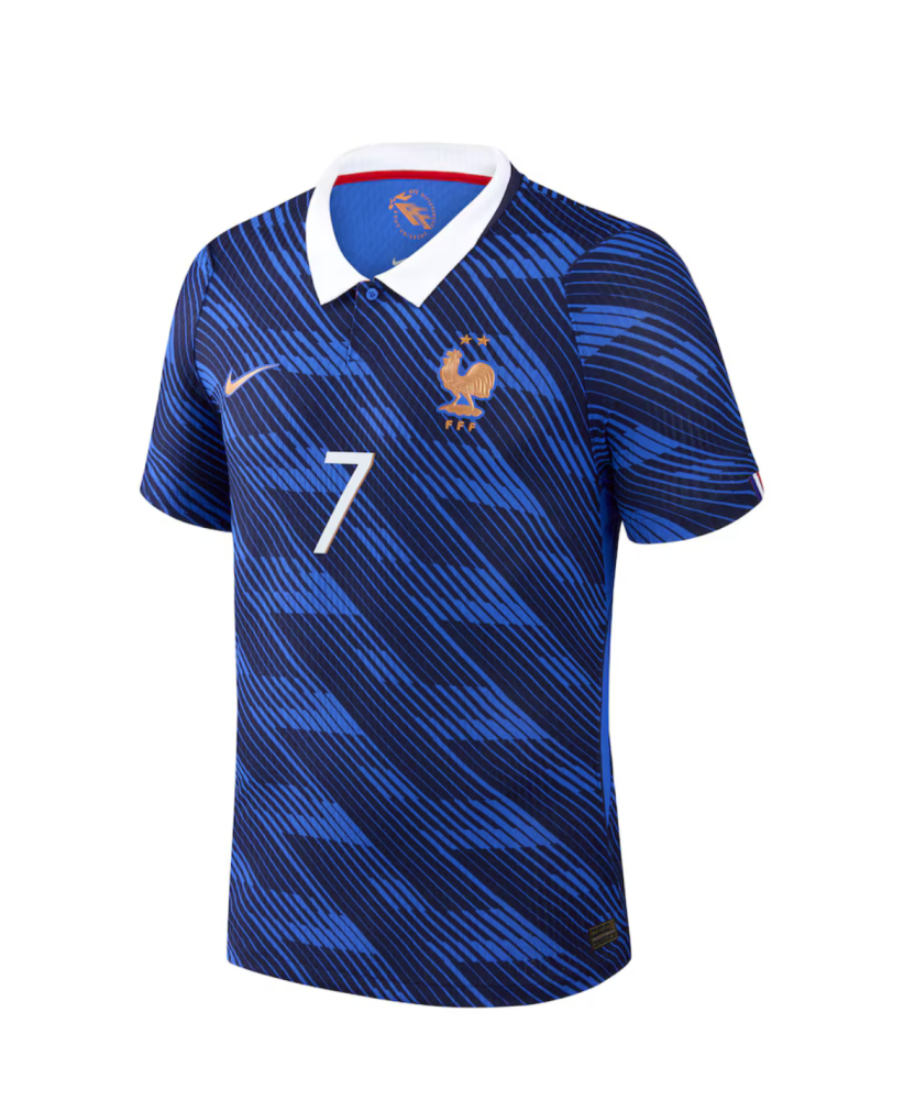 DEMBELE #7 France Authentic Football Jersey Home Shirt World Cup 2026