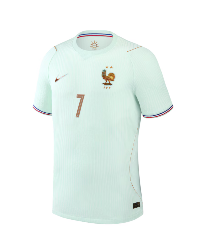 DEMBELE #7 France Authentic Football Jersey Away Shirt World Cup 2026