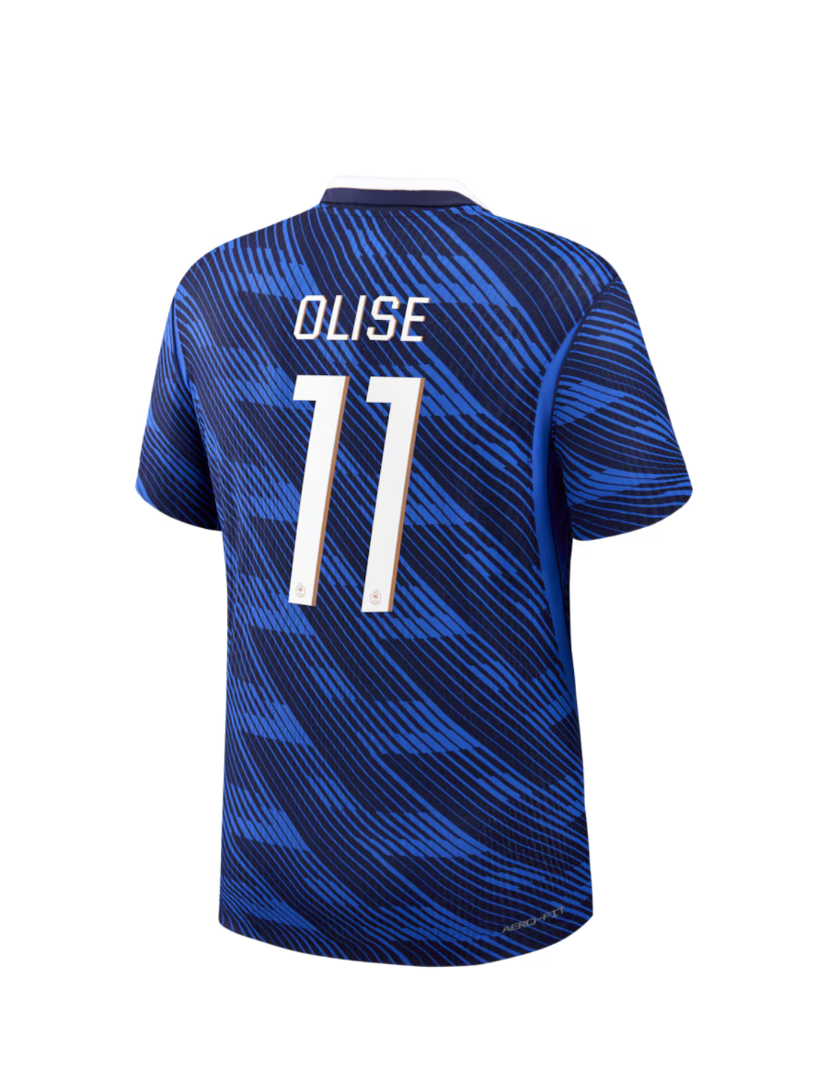 Olise #11 France Authentic Football Jersey Home Shirt 2026 World Cup Edition in Navy