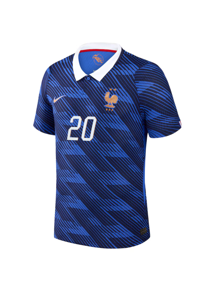 DOUE #20 France Authentic Football Jersey Home Shirt World Cup 2026