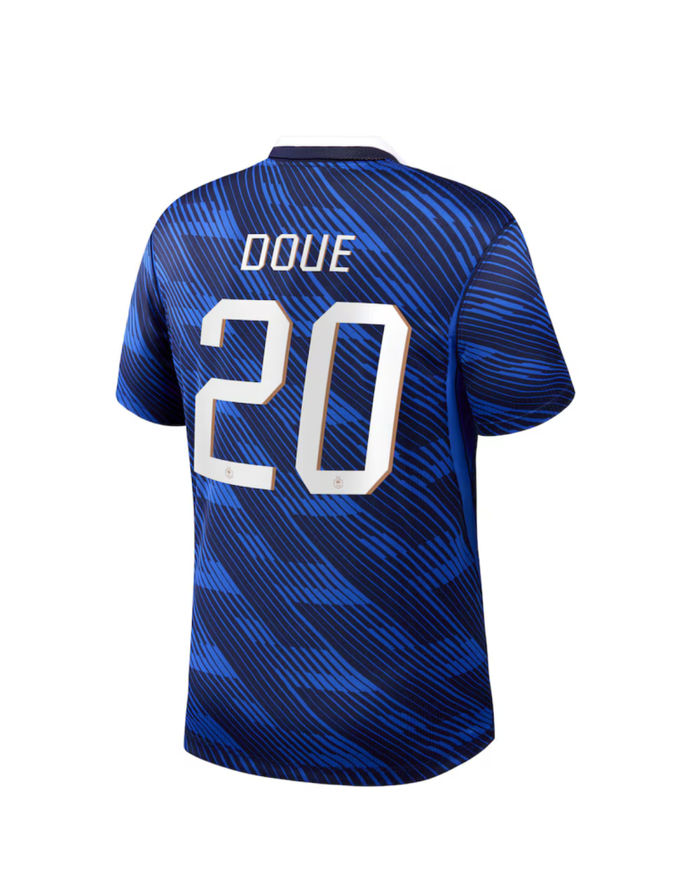 DOUE #20 France Football Jersey Home Custom Shirt World Cup 2026
