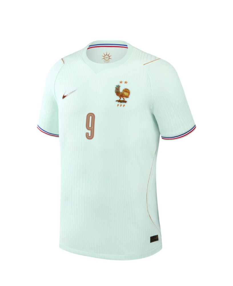 THURAM #9 France Authentic Football Jersey Away Shirt World Cup 2026