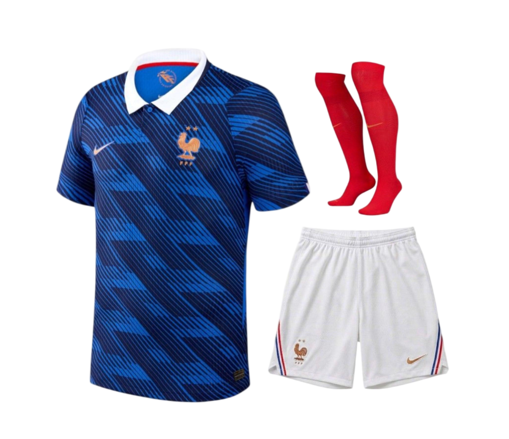 France Football Jersey Home Full Kit World Cup 2026