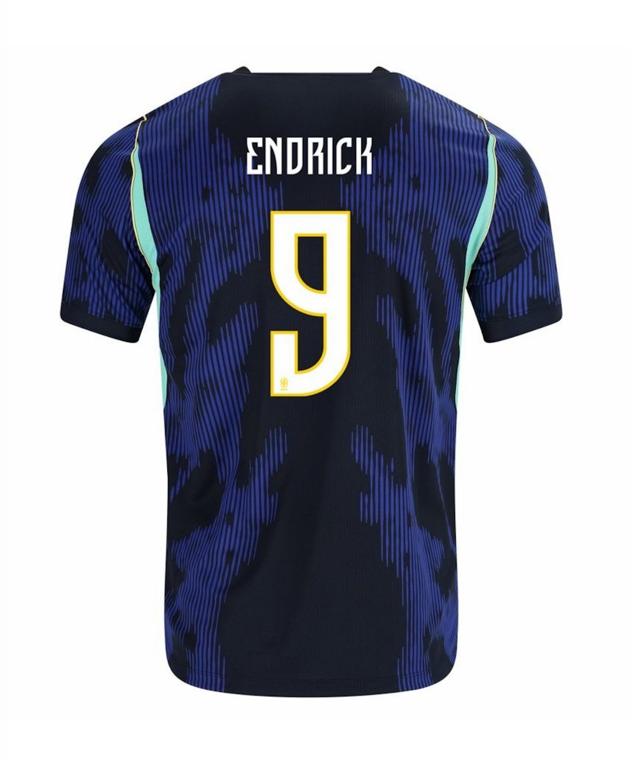 Endrick #9 Brazil Soccer Jersey Away Custom Shirt 2026 World Cup Edition in Navy