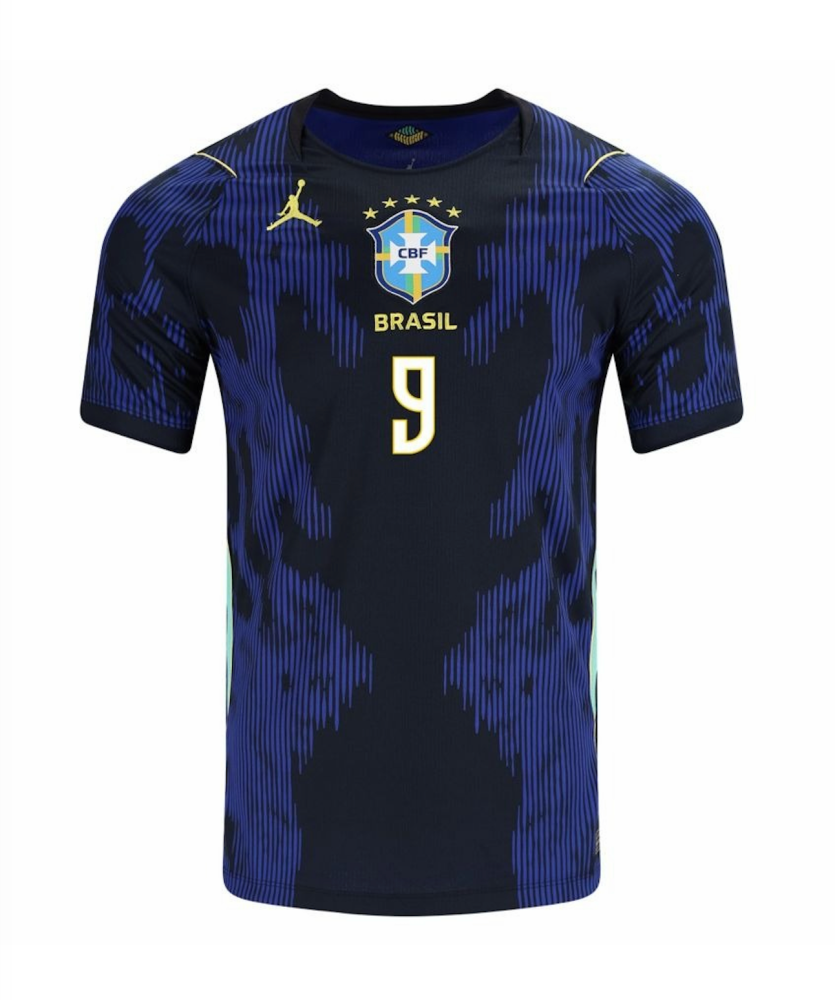 ENDRICK #9 Brazil Soccer Jersey Away Custom Shirt World Cup 2026