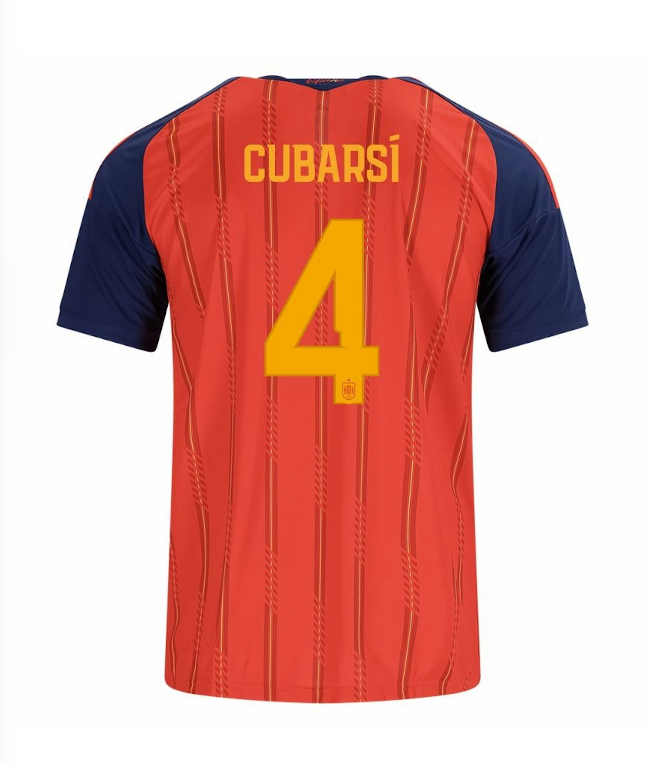 Cubarsí #4 Spain Football Jersey Home Custom Shirt 2026 World Cup Edition in Red