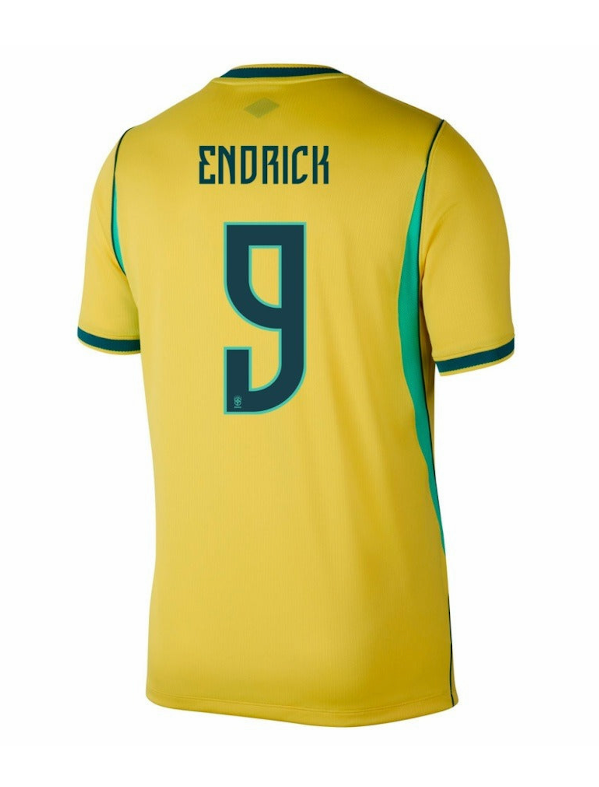 Endrick #9 Brazil Soccer Jersey Home Custom Shirt 2026 World Cup Edition in Yellow