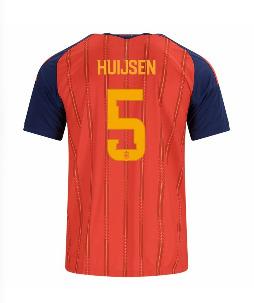 HUIJSEN #5 Spain Football Jersey Home Custom Shirt World Cup 2026