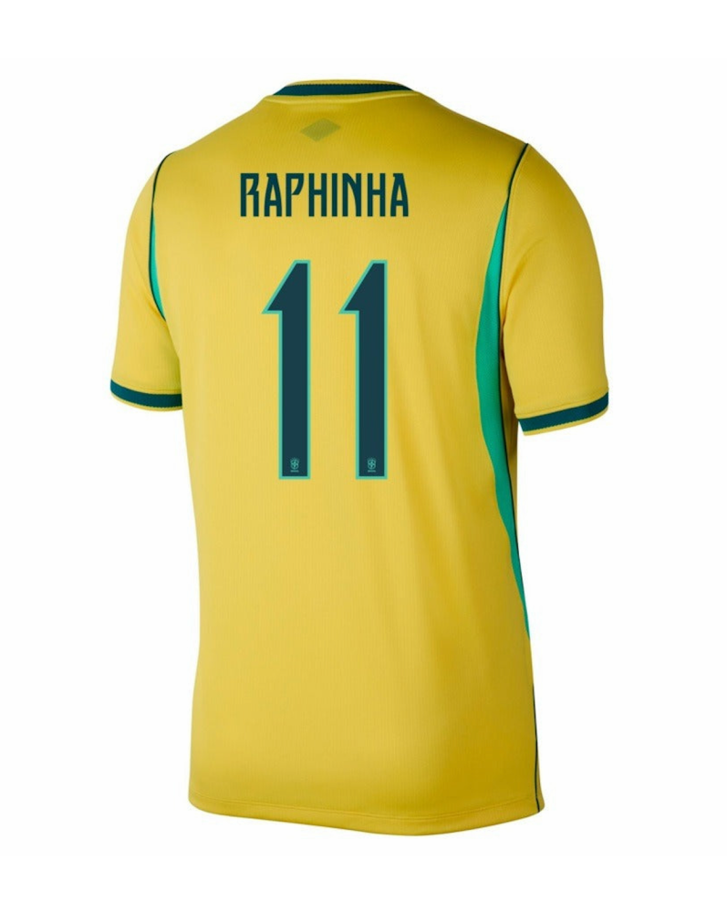 RAPHINHA #11 Brazil Soccer Jersey Home Custom Shirt World Cup 2026