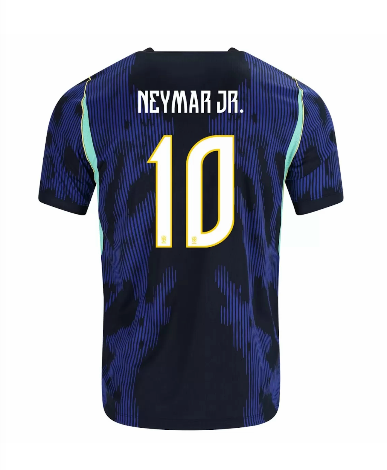 Neymar JR. #10 Brazil Soccer Jersey Away Custom Shirt 2026 World Cup Edition in Navy