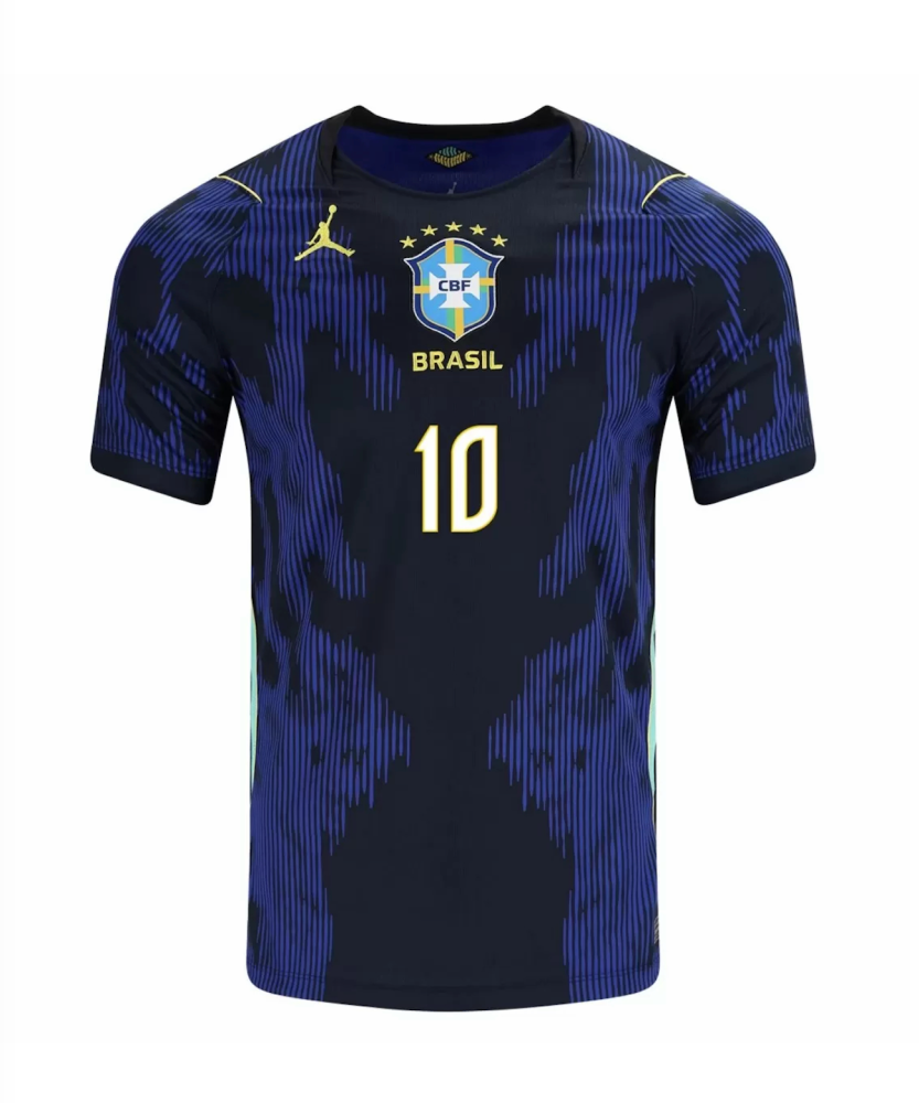 NEYMAR JR. #10 Brazil Soccer Jersey Away Custom Shirt World Cup 2026