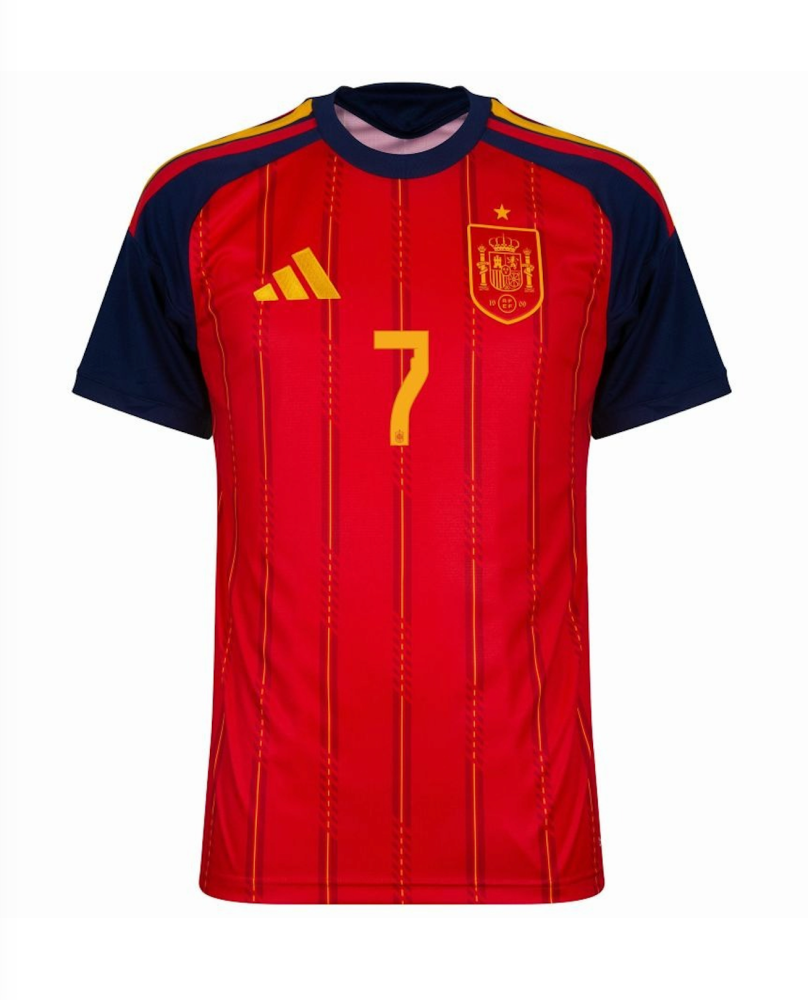 FERRAN #7 Spain Football Jersey Home Custom Shirt World Cup 2026
