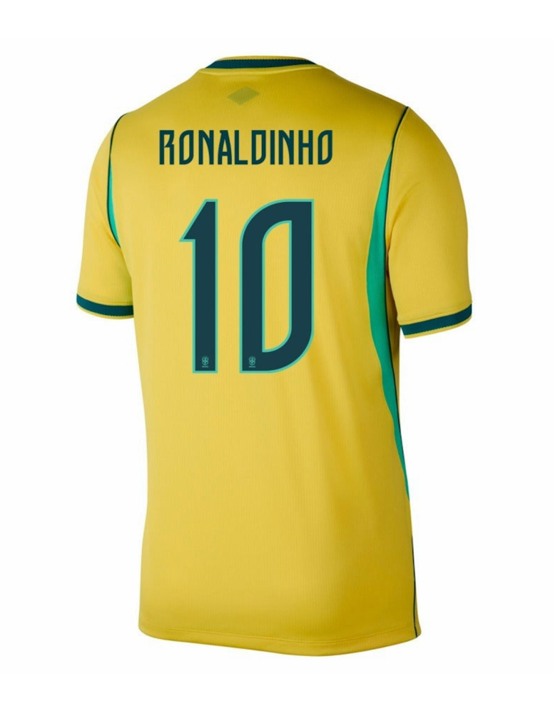 RONALDINHO #10 Brazil Soccer Jersey Home Custom Shirt World Cup 2026