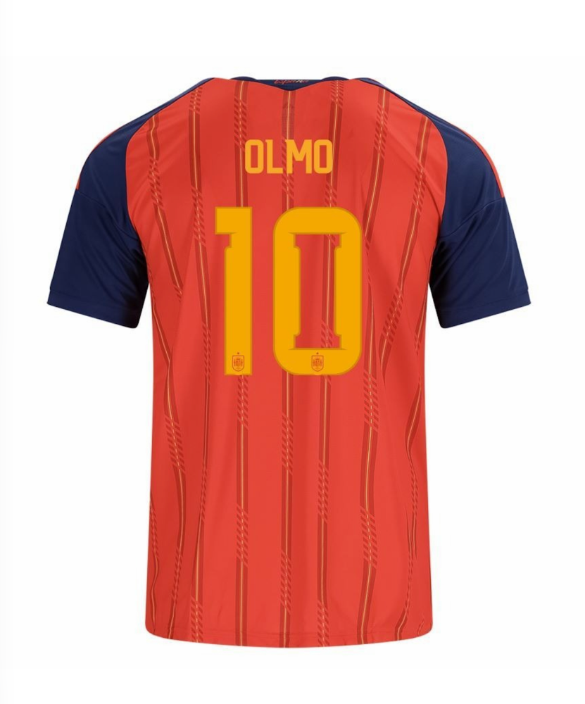 OLMO #10 Spain Football Jersey Home Custom Shirt World Cup 2026