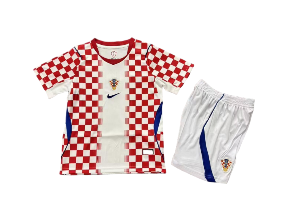 Croatia Football Jersey Home Kids Kit Jersey+Shorts World Cup 2026