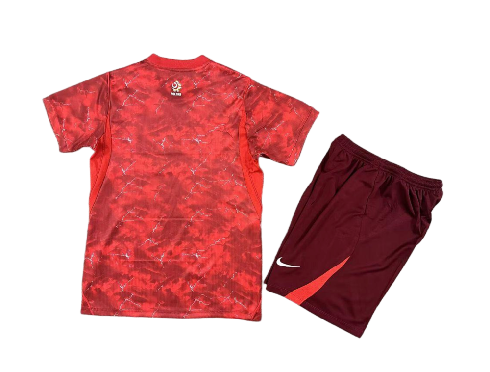 Poland Football Jersey Away Kids Kit Jersey+Shorts World Cup 2026