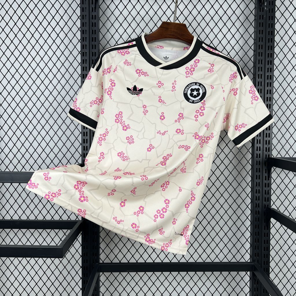 Chile Soccer Jersey Away Custom Shirt 2026 World Cup Edition in Off-White