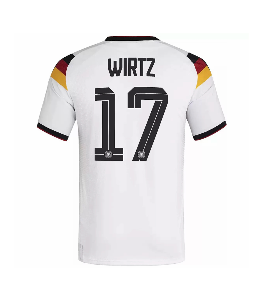 WIRTZ #17 Germany Authentic Football Jersey Home Shirt World Cup 2026