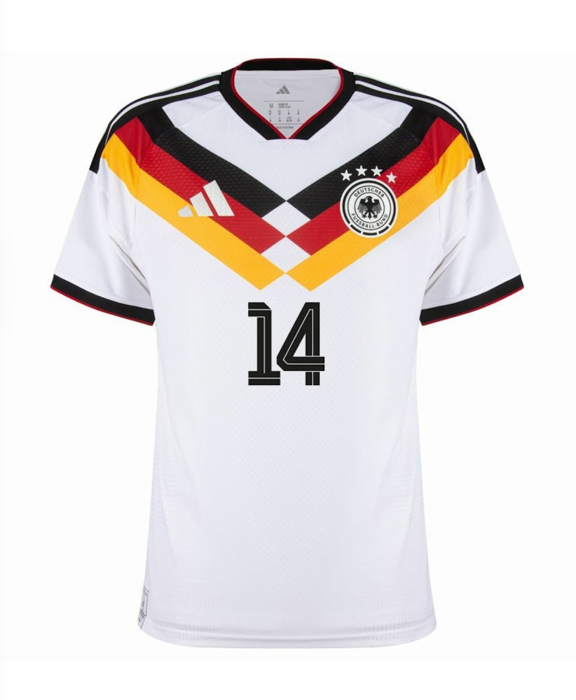 ADEYEMI #14 Germany Football Jersey Home Custom Shirt World Cup 2026