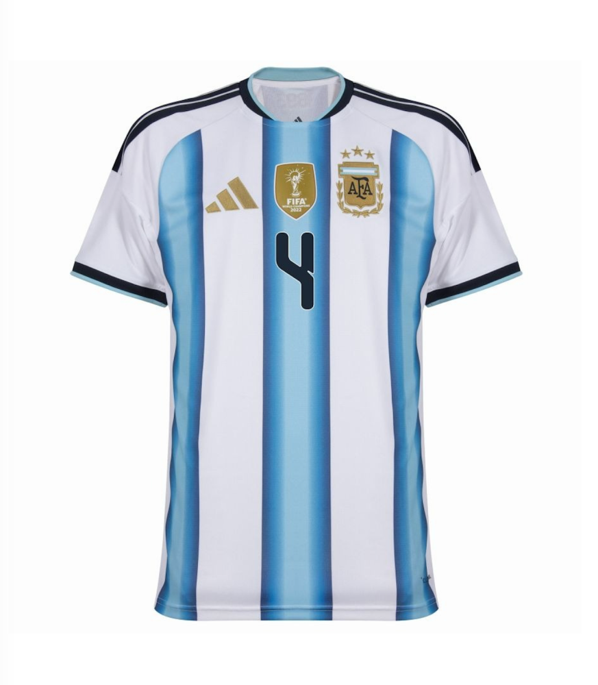 ZANETTI #4 Argentina Soccer Jersey Home Custom Shirt World Cup 2026