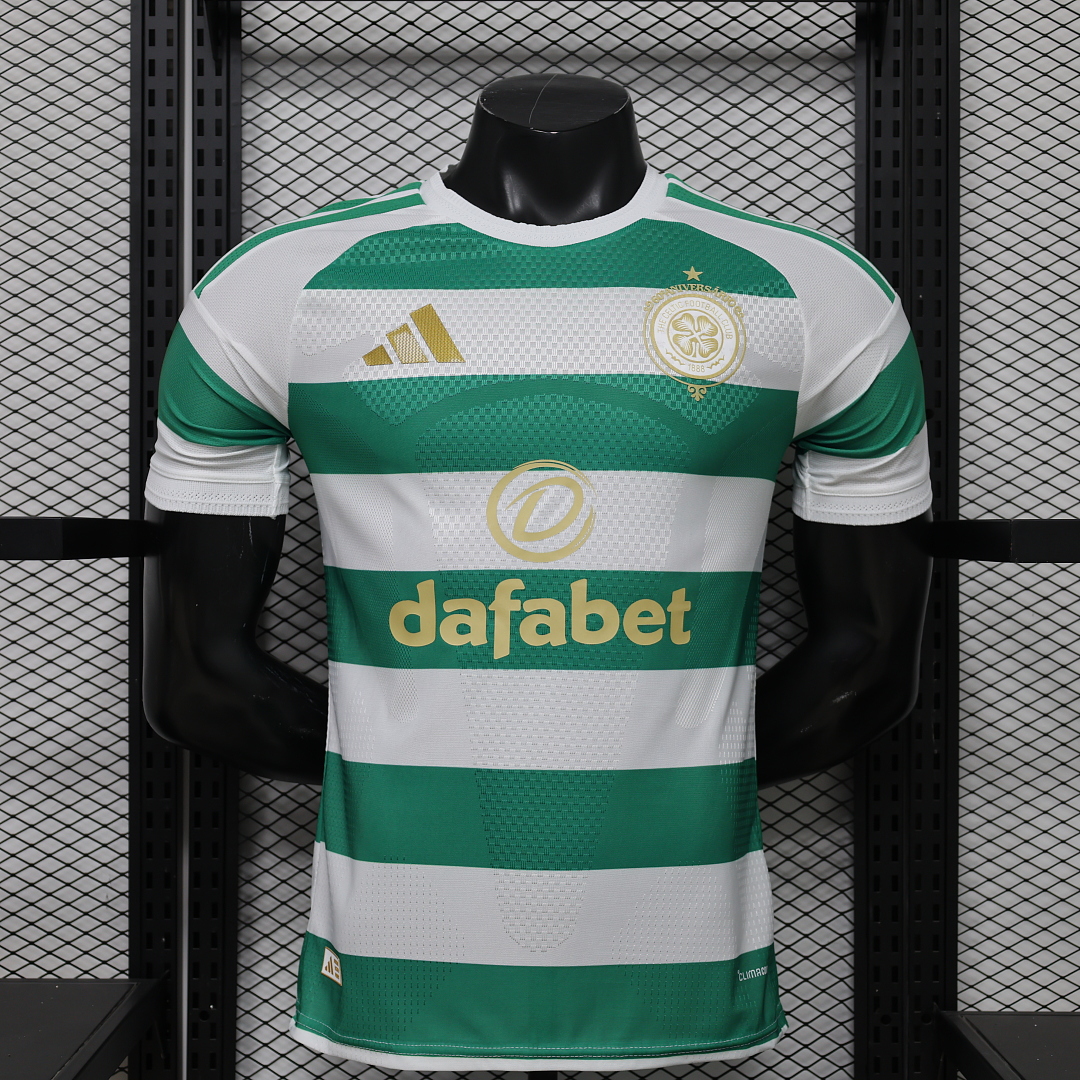 Celtic Authentic Soccer Jersey Home Shirt 2026/27 in White & Green