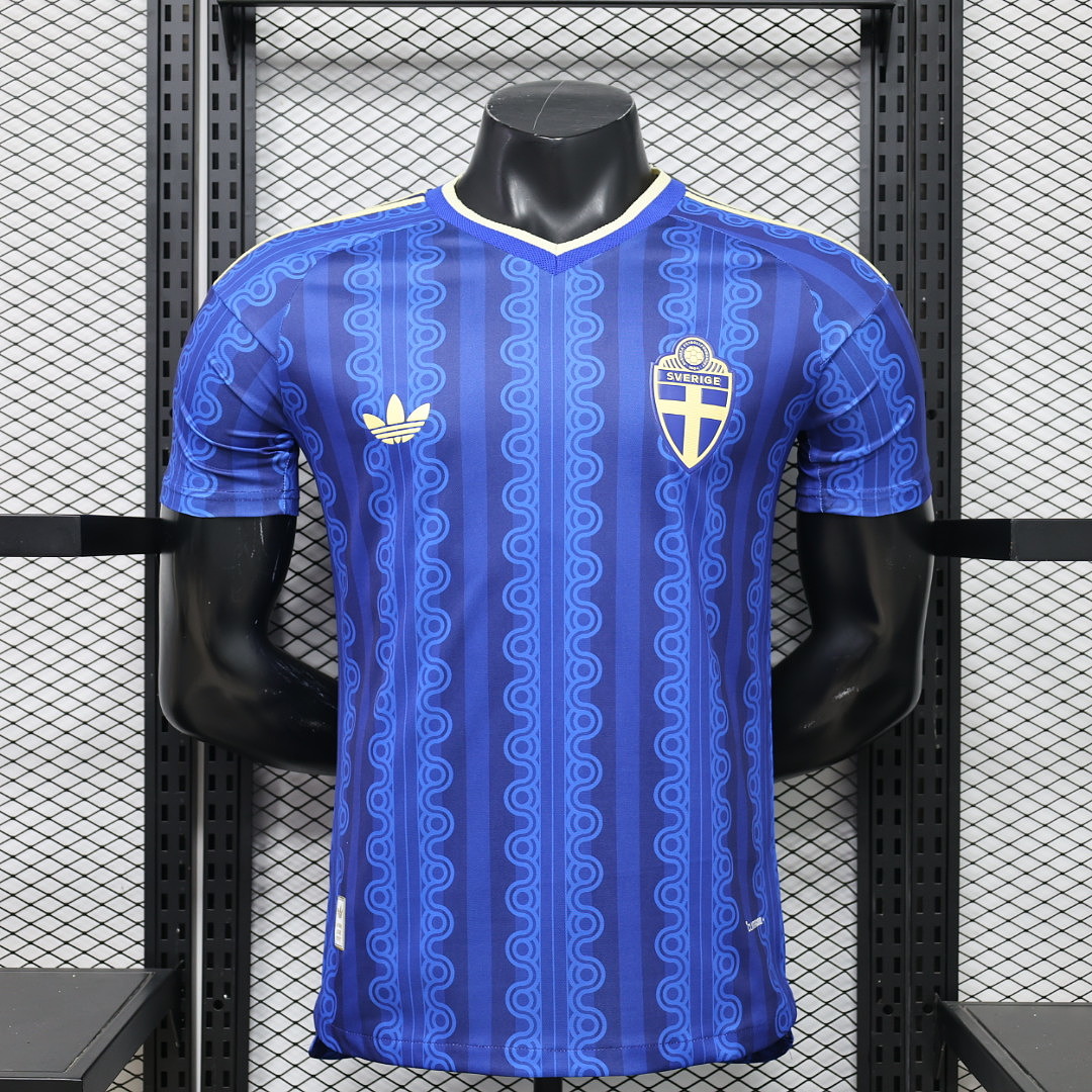 Sweden Authentic Football Jersey Away Shirt 2026 World Cup Edition in Blue