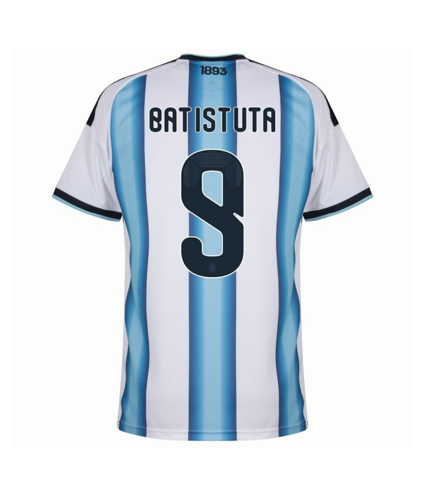 BATISTUTA #9 Argentina Soccer Jersey Home Custom Shirt World Cup 2026