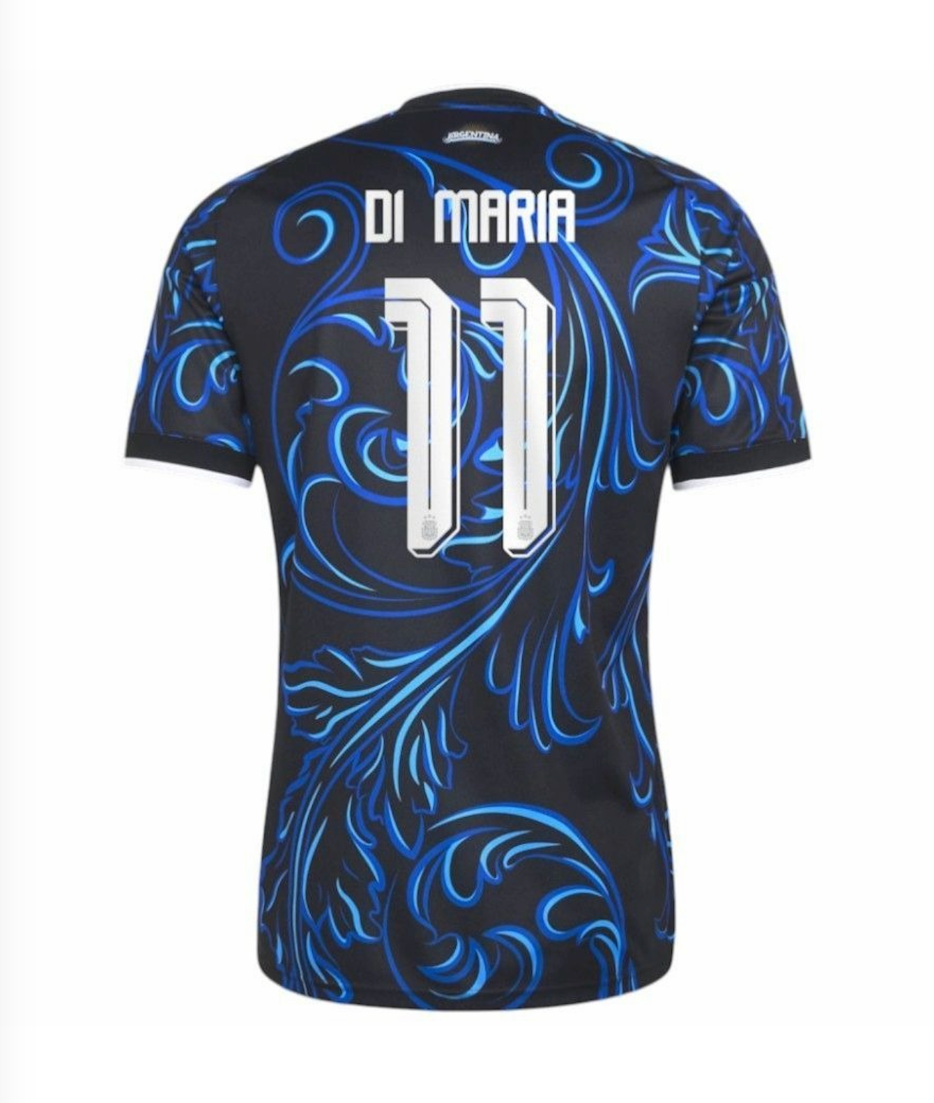 DI Maria #11 Argentina Soccer Jersey Away Custom Shirt 2026 World Cup Edition in Black