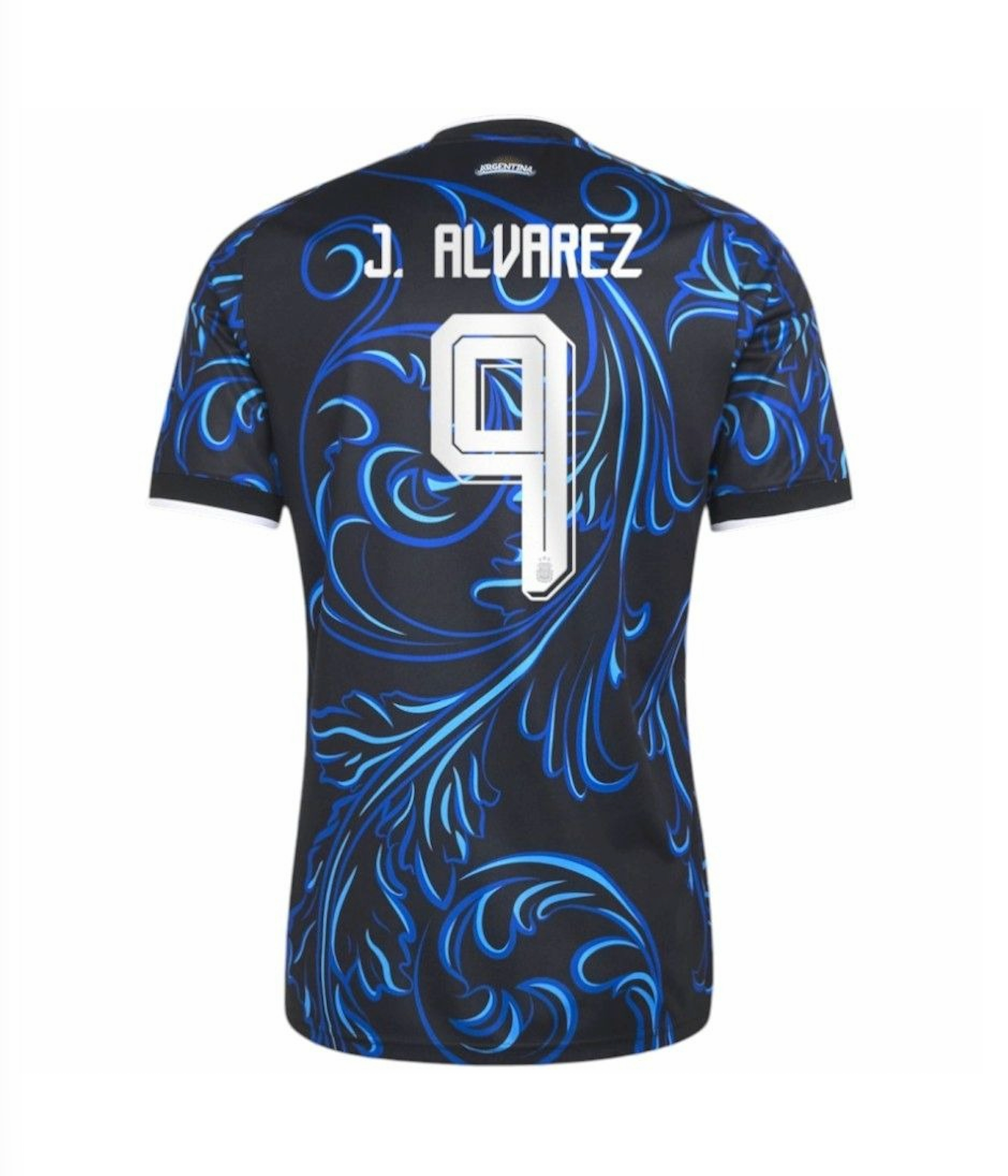 J.álvarez #9 Argentina Soccer Jersey Away Custom Shirt 2026 World Cup Edition in Black