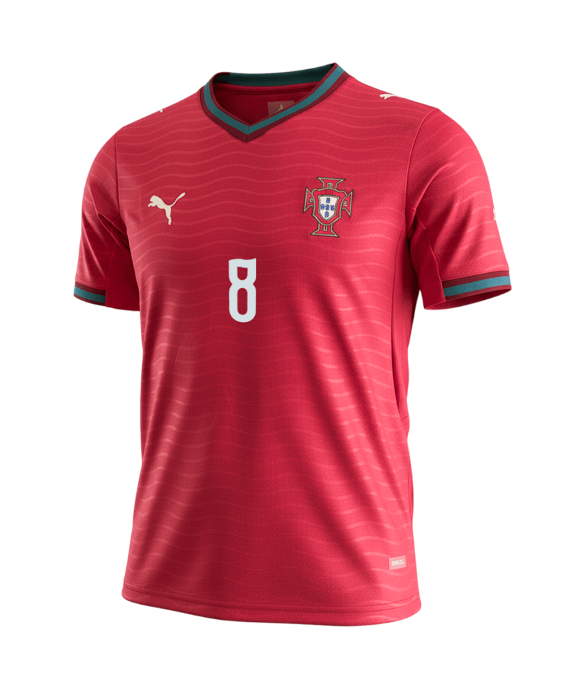 B.FERNANDES #8 Portugal Soccer Jersey Home Custom Shirt World Cup 2026