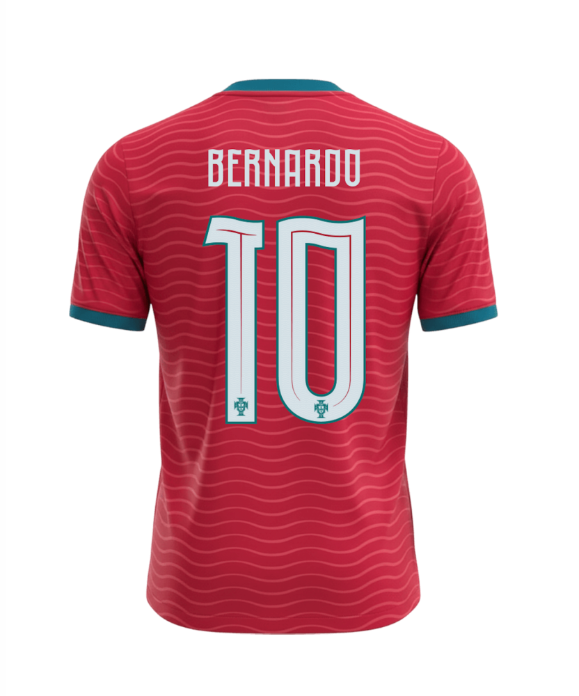 BERNARDO #10 Portugal Soccer Jersey Home Custom Shirt World Cup 2026