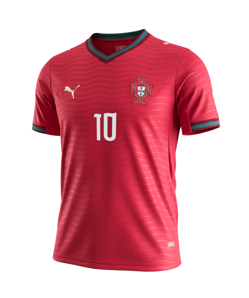 BERNARDO #10 Portugal Soccer Jersey Home Custom Shirt World Cup 2026