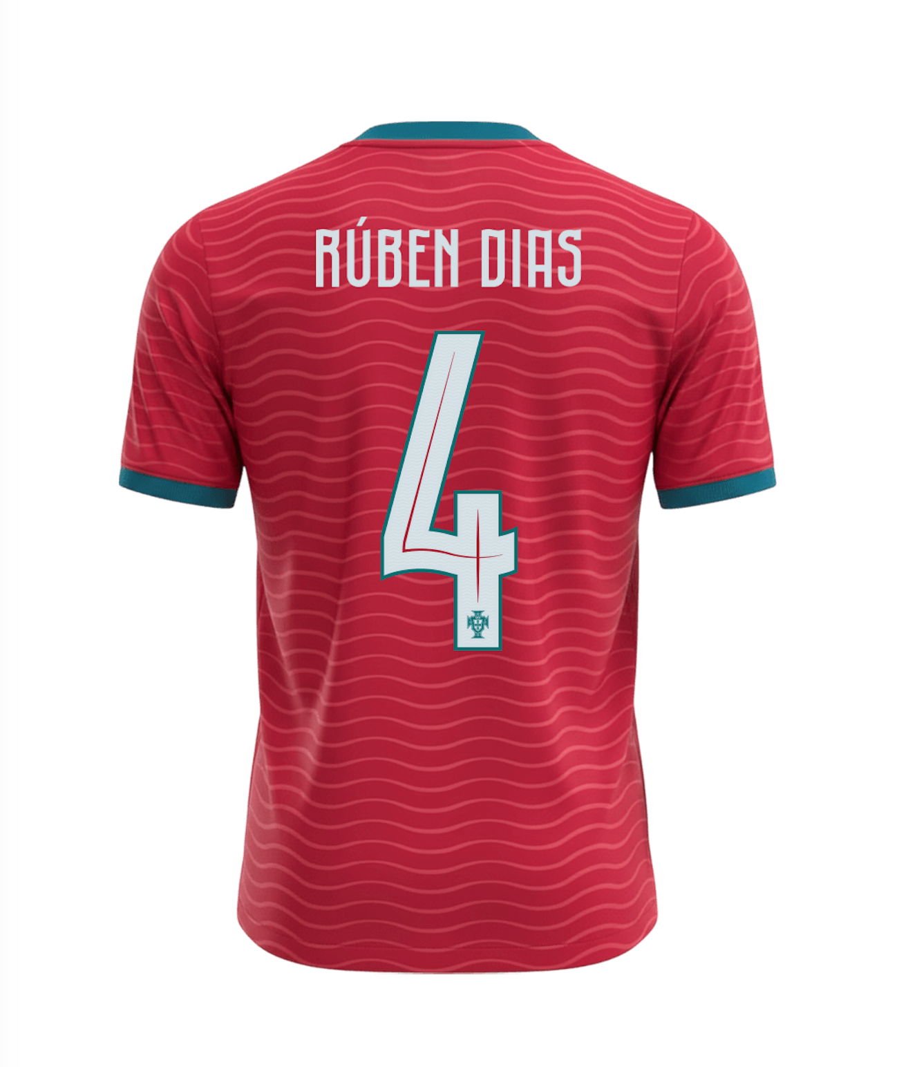 Rúben DIAS #4 Portugal Soccer Jersey Home Custom Shirt 2026 World Cup Edition in Red