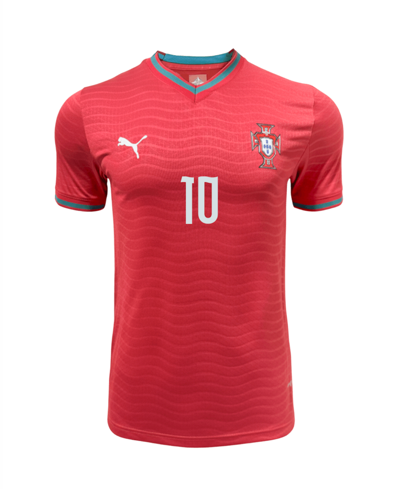 BERNARDO #10 Portugal Authentic Soccer Jersey Home Shirt World Cup 2026