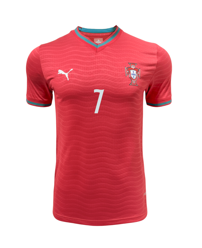 Ronaldo #7 Portugal Authentic Soccer Jersey Home Shirt World Cup 2026