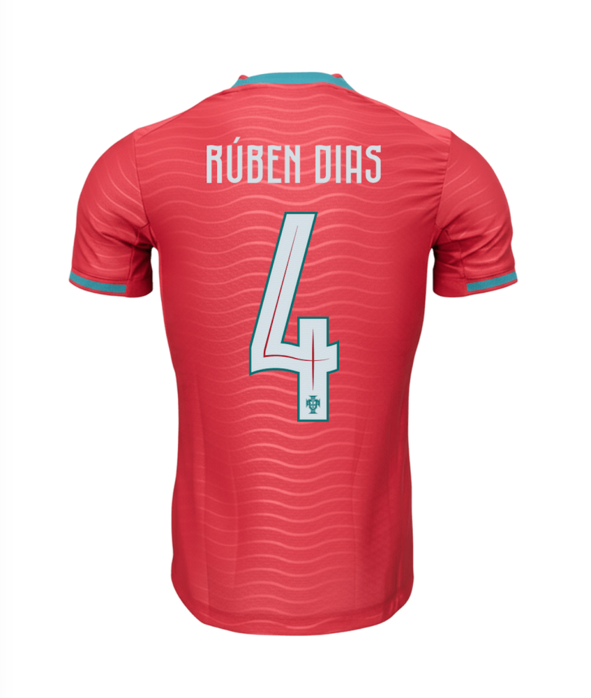 RÚBEN DIAS #4 Portugal Authentic Soccer Jersey Home Shirt World Cup 2026