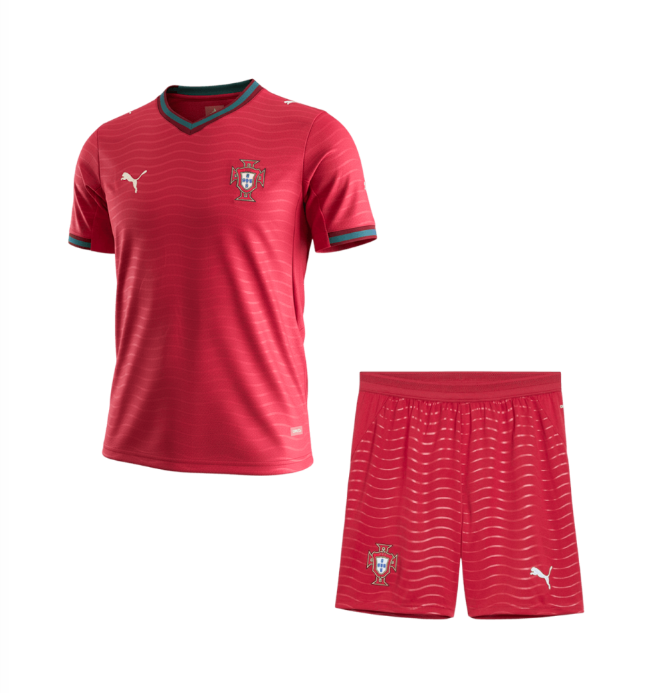 Portugal Soccer Jersey Home Kit Jersey+Shorts World Cup 2026